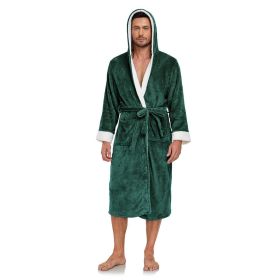 RONGTAI Ladies Long Fleece Bathrobe (Option: M)